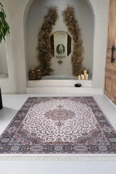 Parsa Fringed Rug - 102 - Cream