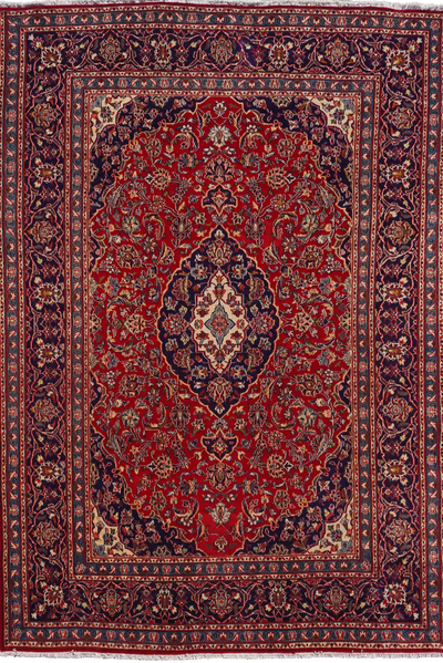 Kashan Hand Knotted Rug 286x197cm