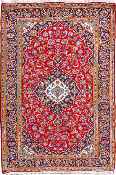 Kashan - Persian Hand Knotted Rug 105 - 300x200cms