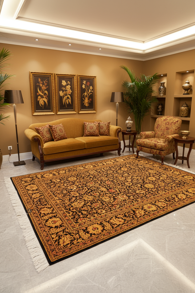Kum Signed Oriental Hand Knotted Silk Rug - 150x100