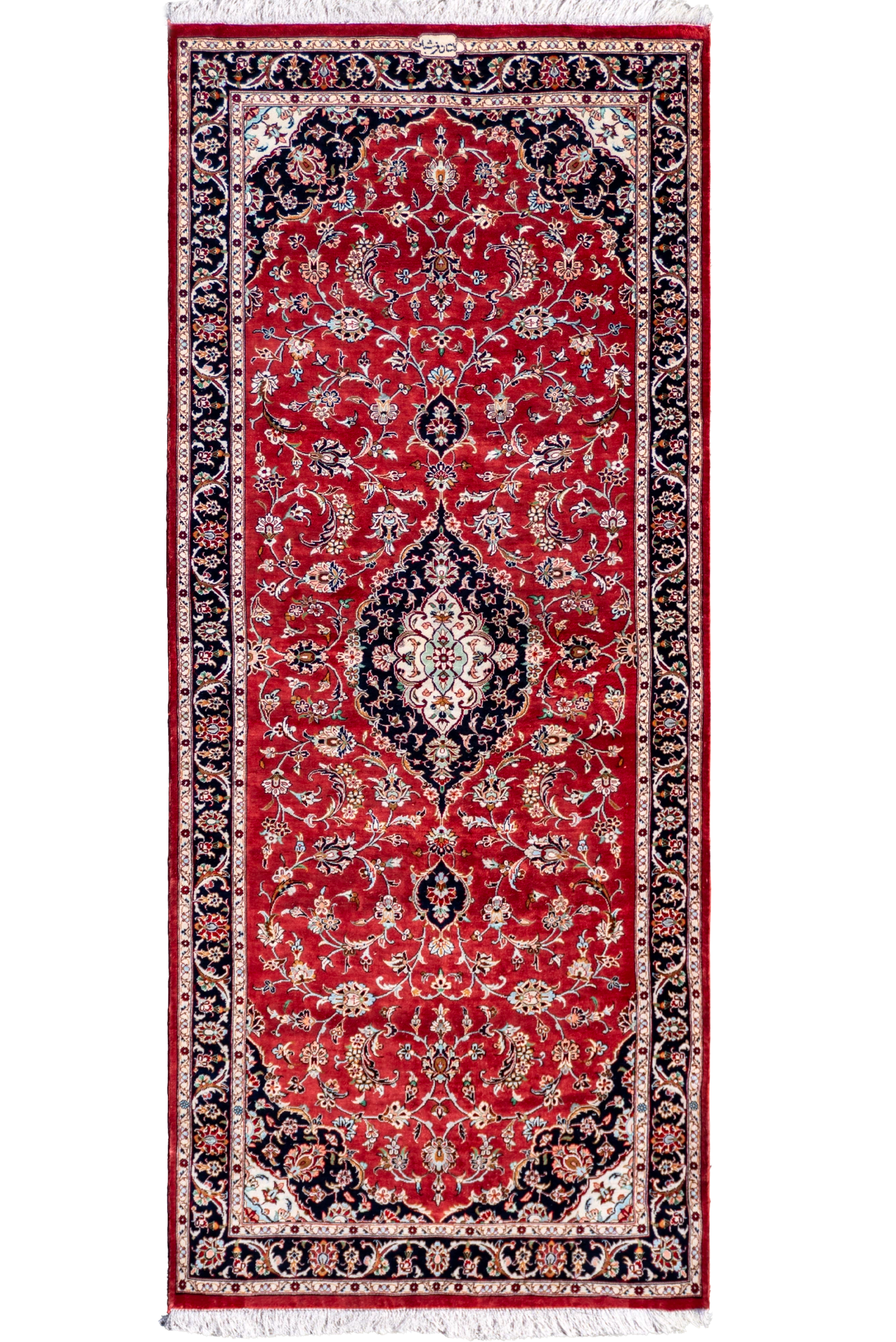 Kum Hand Knotted Silk Hallway Runner Rug - 180x78