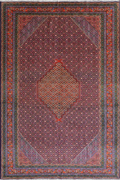 Senneh Persian Hand Knotted Wool  Rug | 310x200 cm
