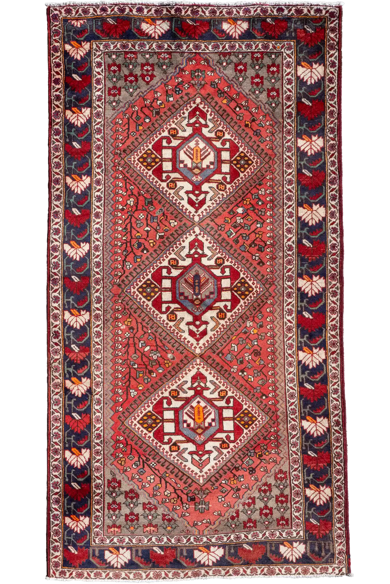 Hamadan - Hand Knotted 100% Wool Rug - 300x155