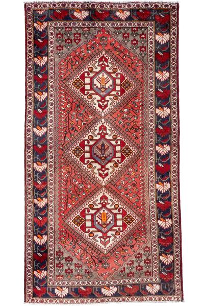 Hamadan - Hand Knotted 100% Wool Rug - 300x155