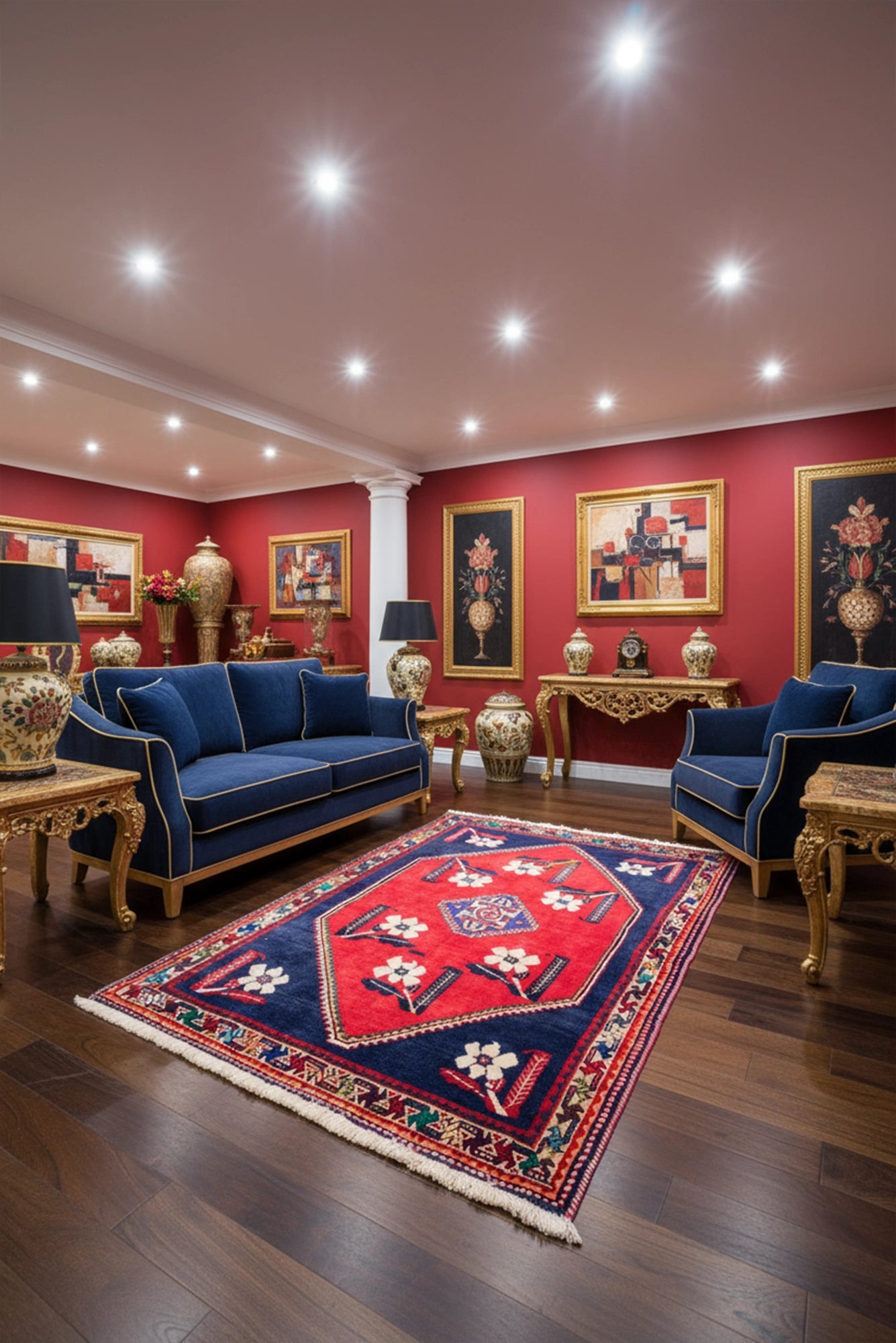Shiraz - Hand Knotted Wool Rug  145x105cm