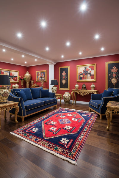 Shiraz - Hand Knotted Wool Rug  145x105cm