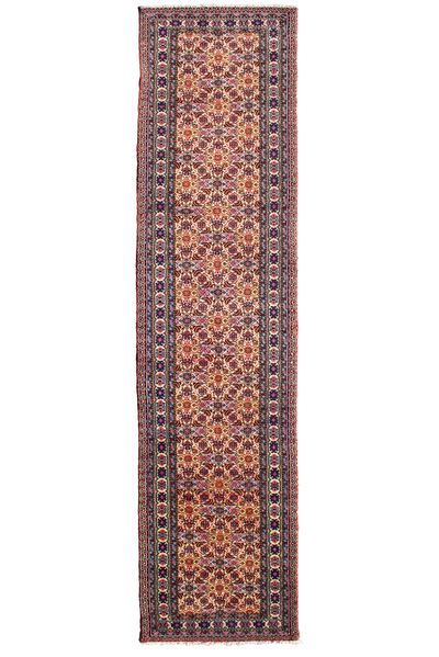 Tabriz Hand Knotted Rug - 348x77cm