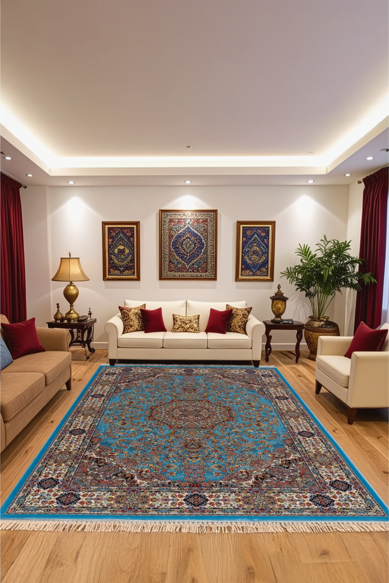 Persico Traditional Rug - 135 Blue