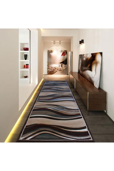 Pisa Abstract Rug - 120 Brown