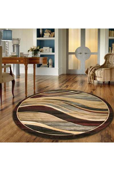 Pisa Abstract Rug - 120 Brown