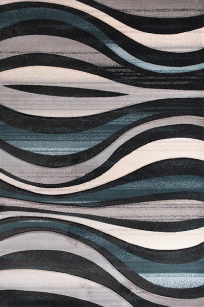 Pisa Abstract Rug - 126 Blue