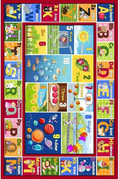 Play Kids Rug - ABC Border