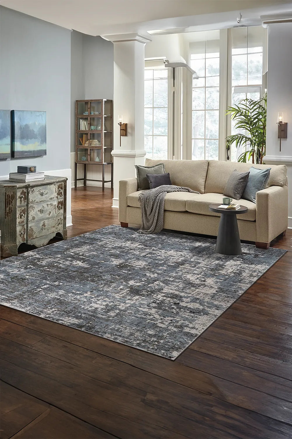 Brilliant Abstract Rug - 107 Blue