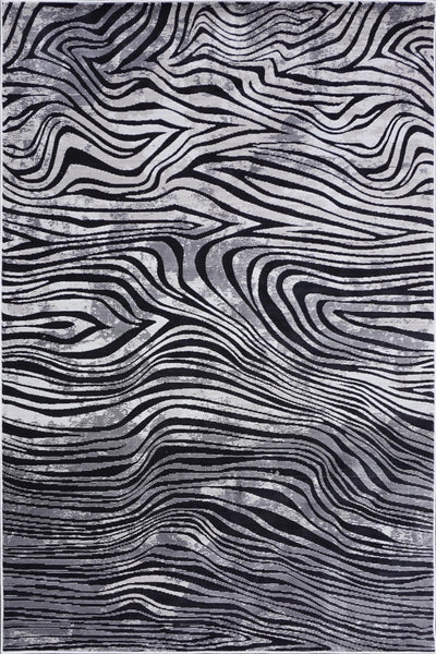 Richmond Abstract Rug - 102 Wavy Grey