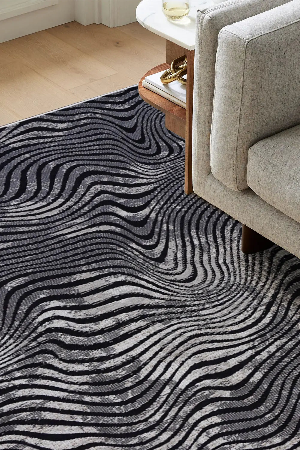 Richmond Abstract Rug - 101 Grey