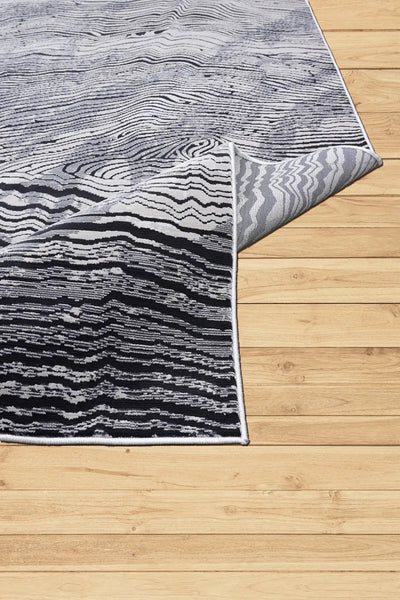 Richmond Abstract Rug - 103 Charcoal