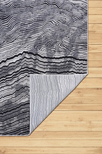 Richmond Abstract Rug - 103 Charcoal