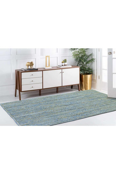 River Denim Chindi Flatweave Rug