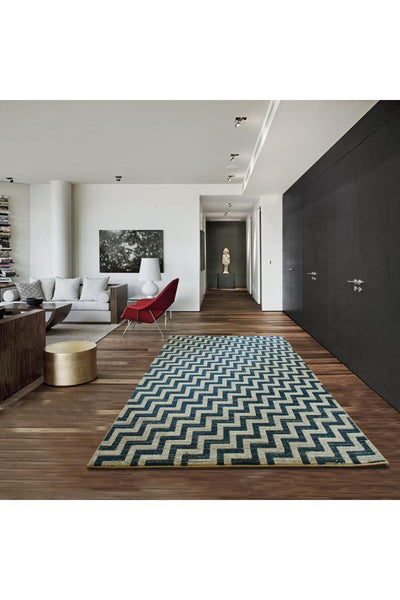 Rizzy Chevron Rug - 108 Blue