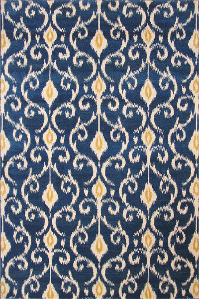 Rizzy Contemporary Abstract Rug - 114 Blue