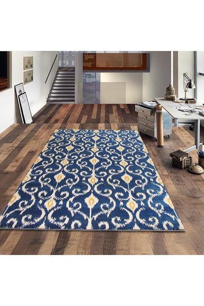 Rizzy Contemporary Abstract Rug - 114 Blue