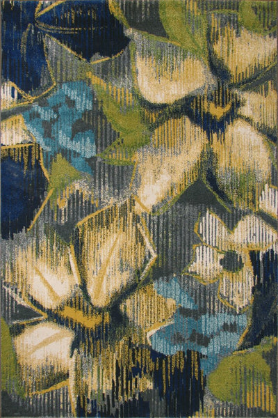 Rizzy Contemporary Floral Rug - 120 Green