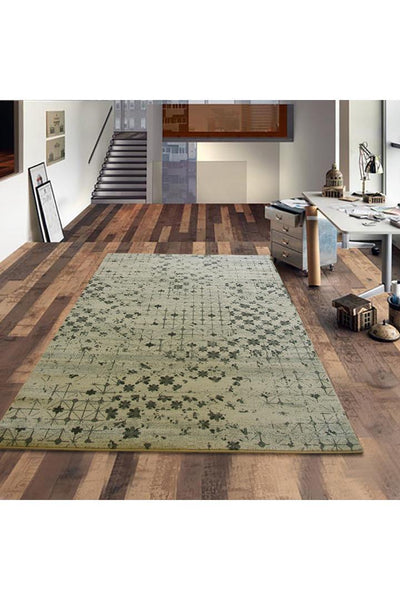 Rizzy Contemporary Floral Rug - 129 Green