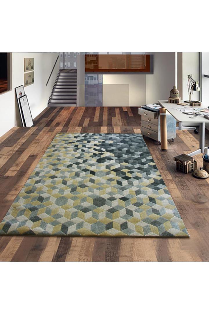 Rizzy Contemporary Floral Rug - 128 Green