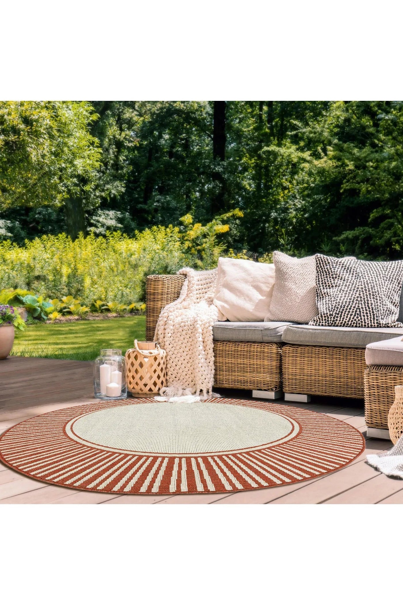 Aperto Indoor/Outdoor Rug - 122 Rust