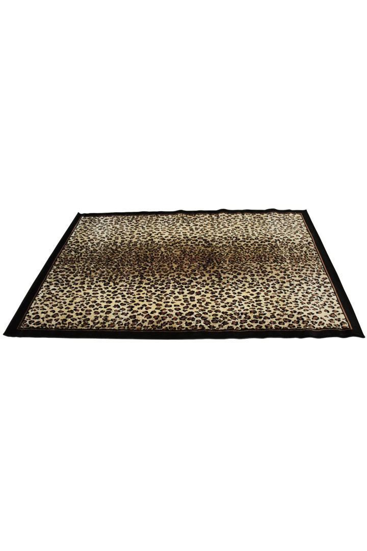 Safari Animal Print Rug - 101 Black