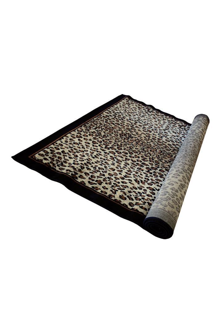 Safari Animal Print Rug - 101 Black