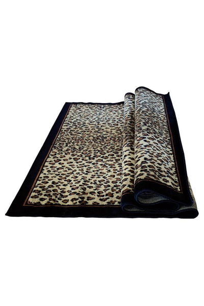 Safari Animal Print Rug - 101 Black