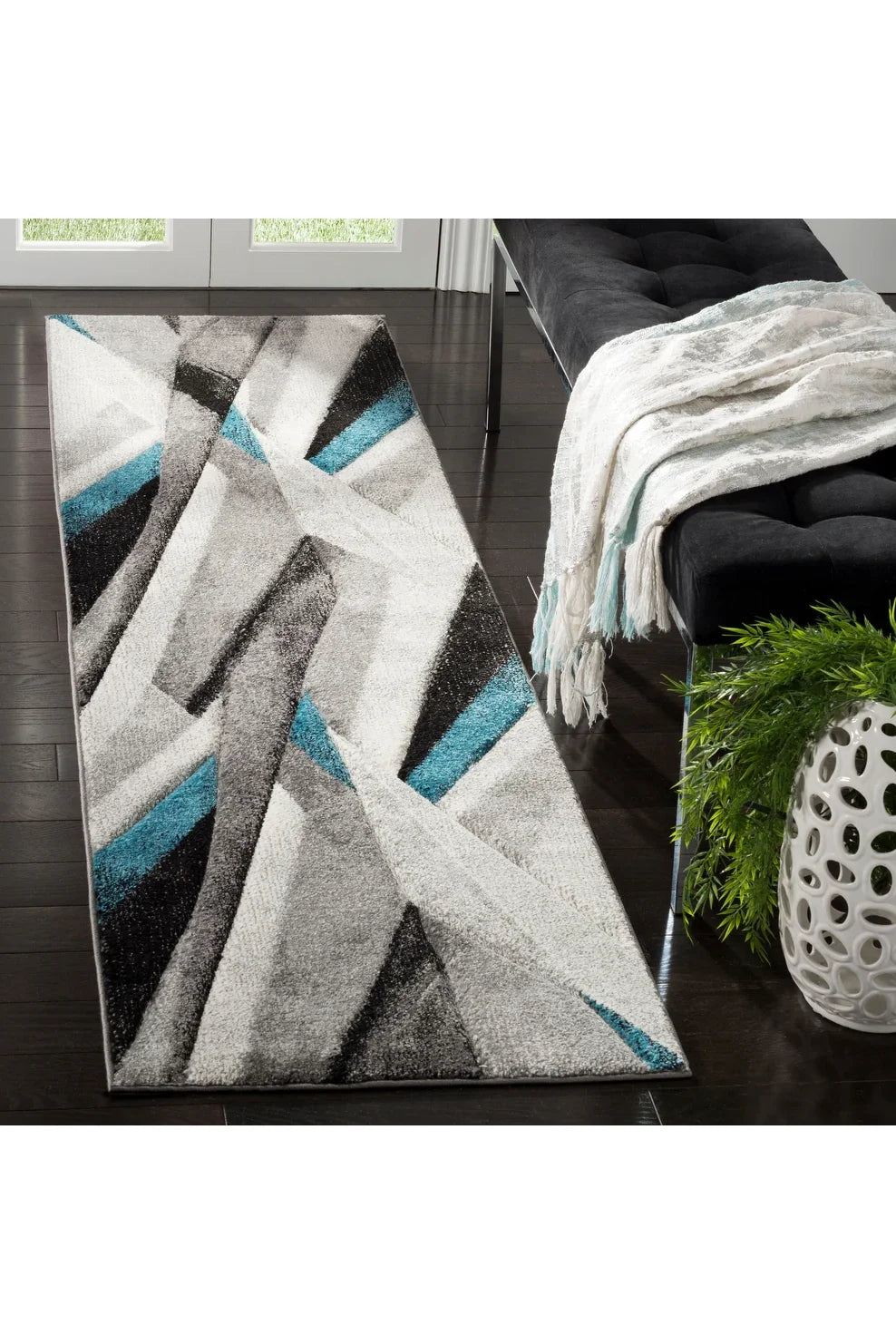 Fantasy Abstract Rug - 113 Blue