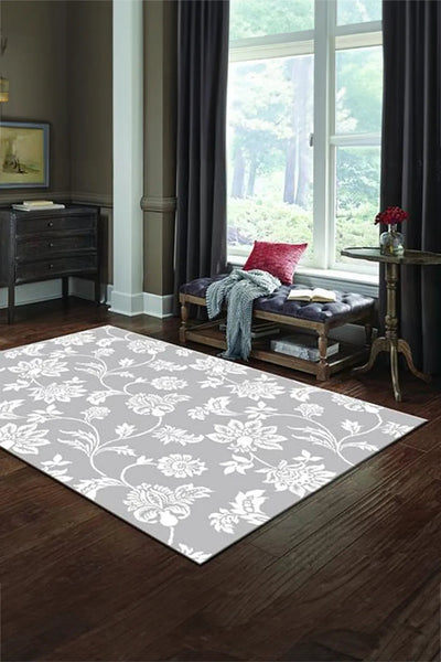 San Francisco Floral Rug - 101 Grey