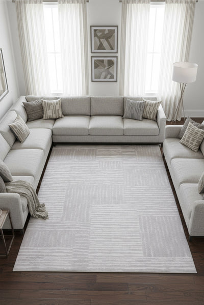 Silver Soft Rug 103  - Grey