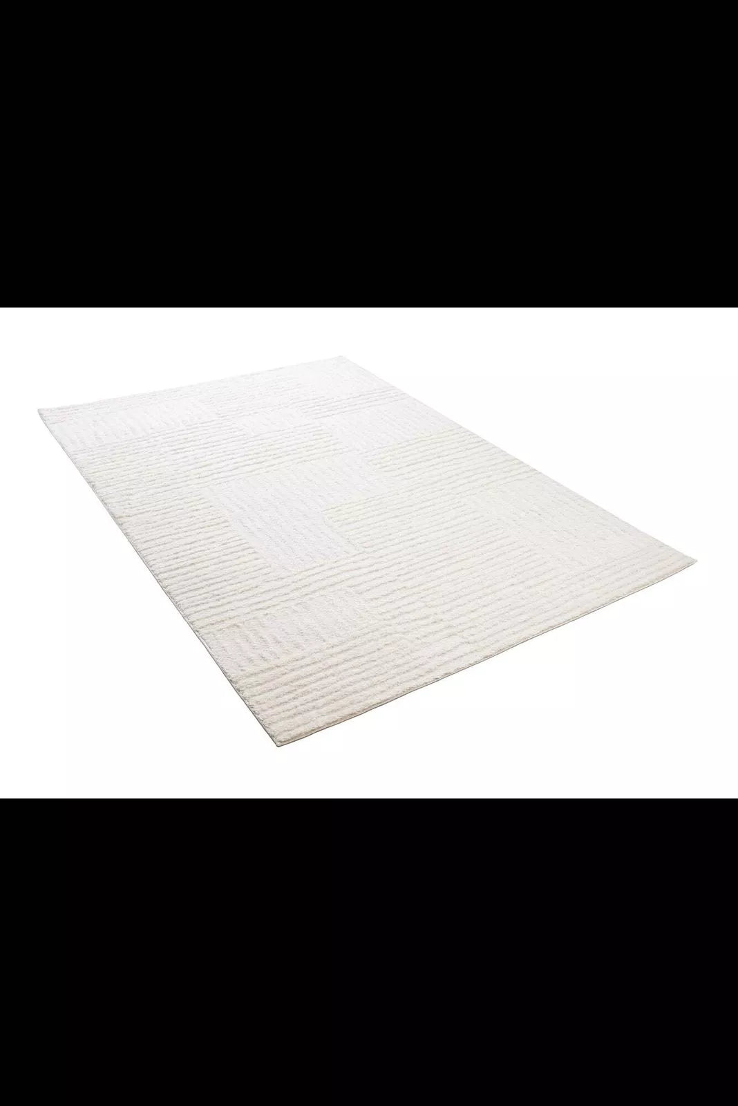 Silver Soft Rug 104  - Cream