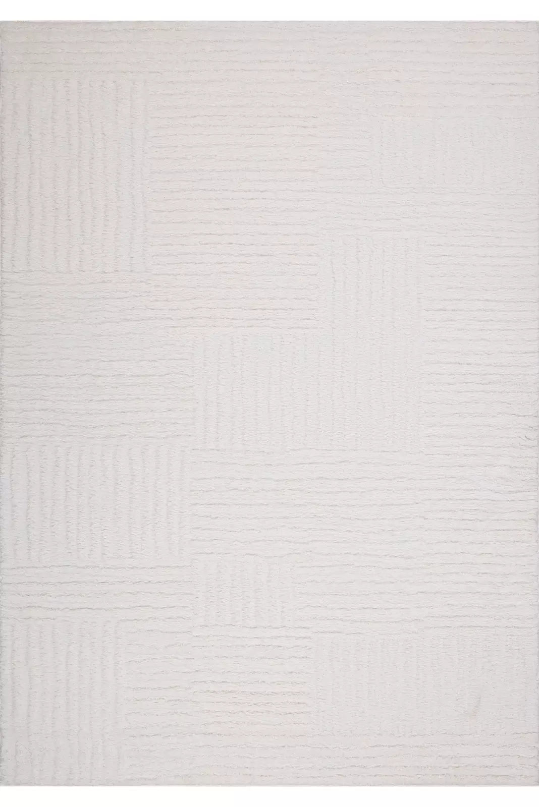 Silver Soft Rug 104  - Cream