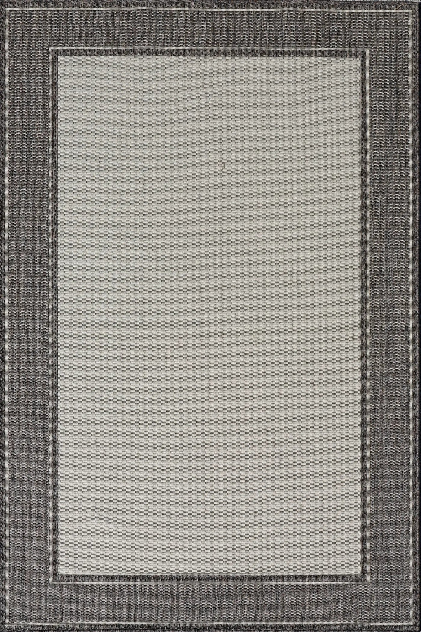 Sisalo Border Flatweave Rug - 142 Grey