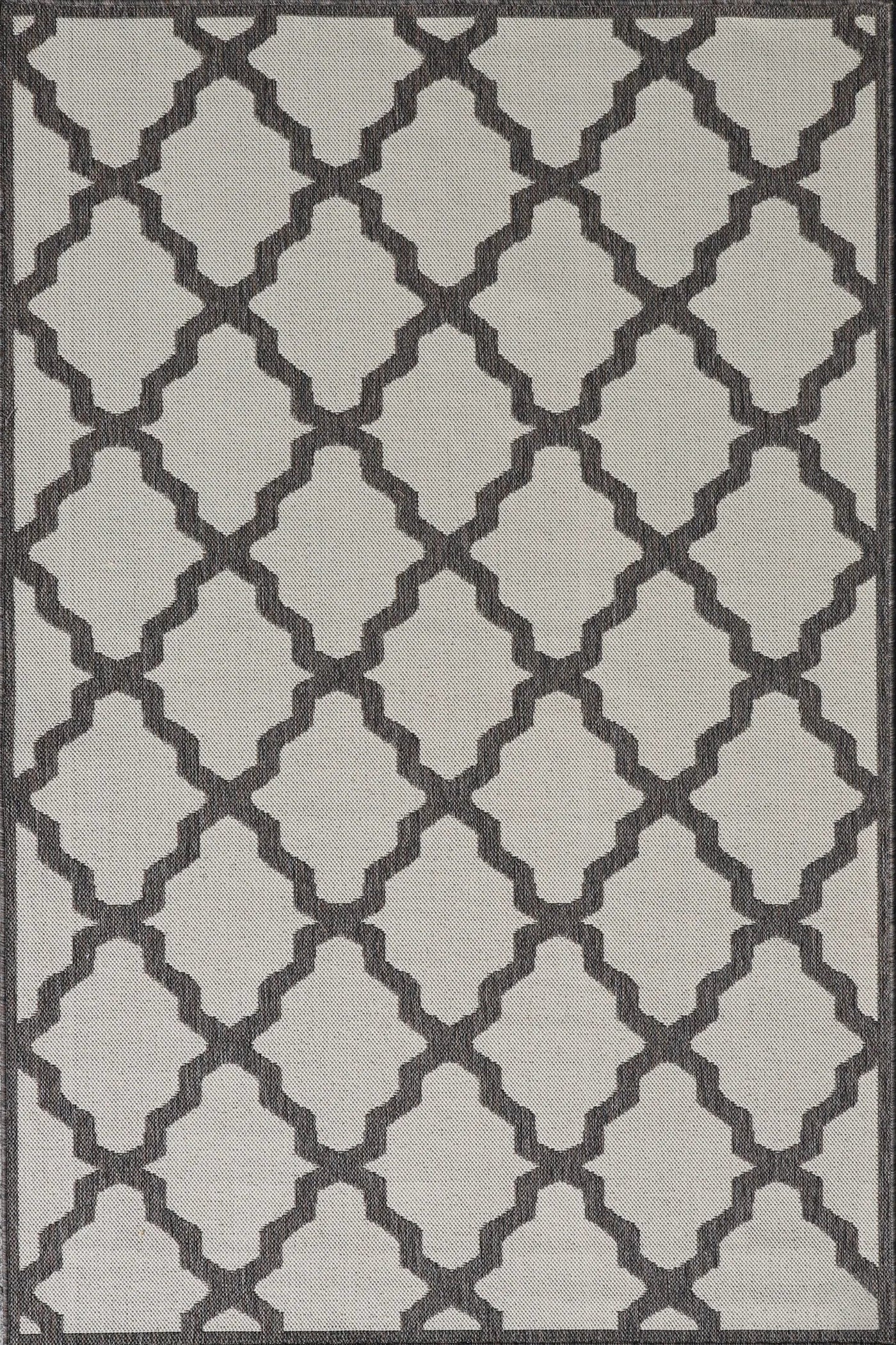 Sisalo Trellis Flatweave Rug - 107 Grey