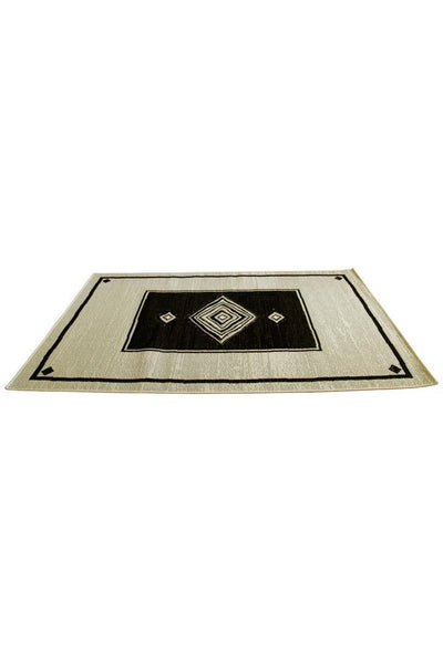 Sisalo Abstract Flatweave Rug - 160 Black