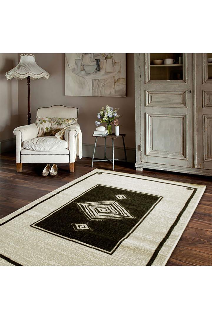 Sisalo Abstract Flatweave Rug - 160 Black