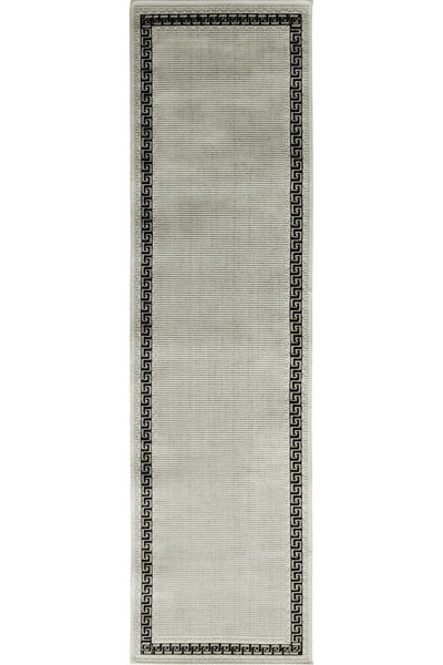 Sisalo Border Flatweave Rug - 194 Grey