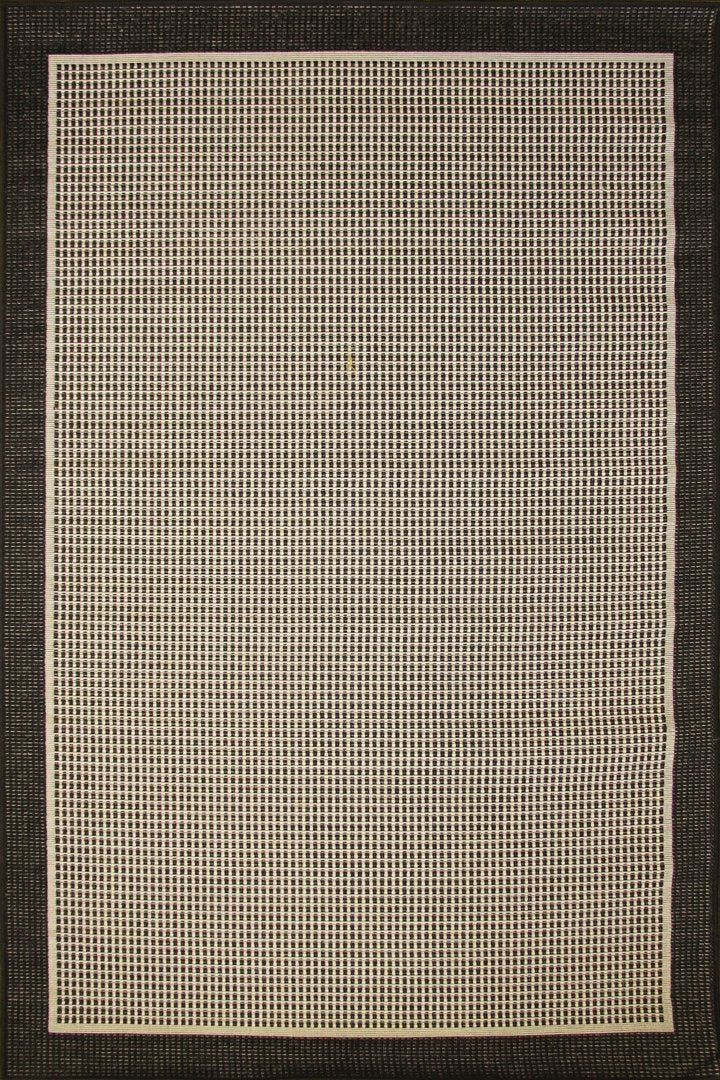 Sisalo Border Flatweave Rug - 146 Grey