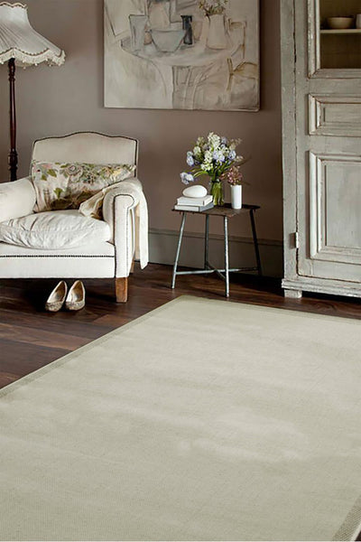 Sisalo Border Flatweave Rug - 198 Beige