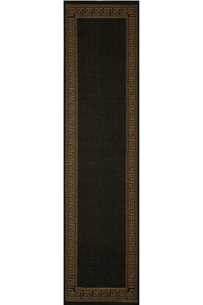 Sisalo Border Flatweave Rug - 173 Brown