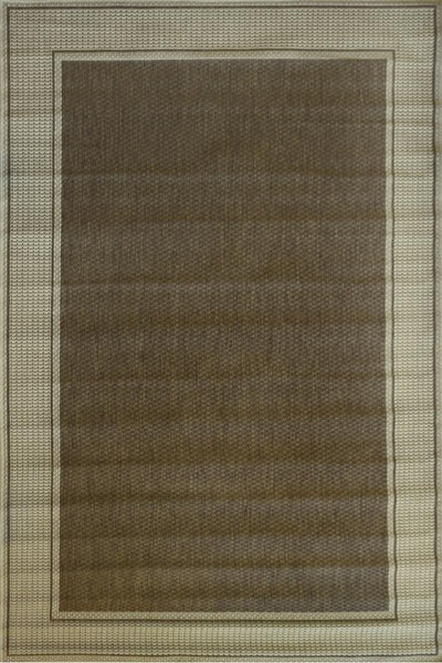 Sisalo Border Flatweave Rug - 102 Brown