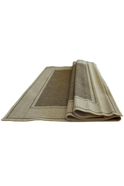 Sisalo Border Flatweave Rug - 102 Brown