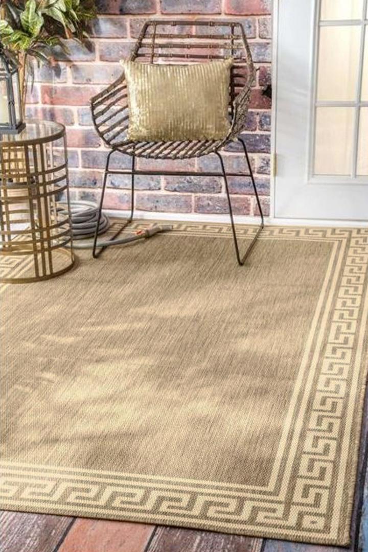 Sisalo Border Flatweave Rug - 104 Natural