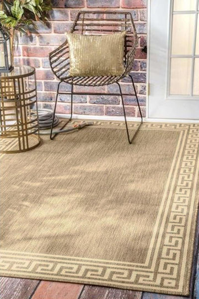 Sisalo Border Flatweave Rug - 104 Natural