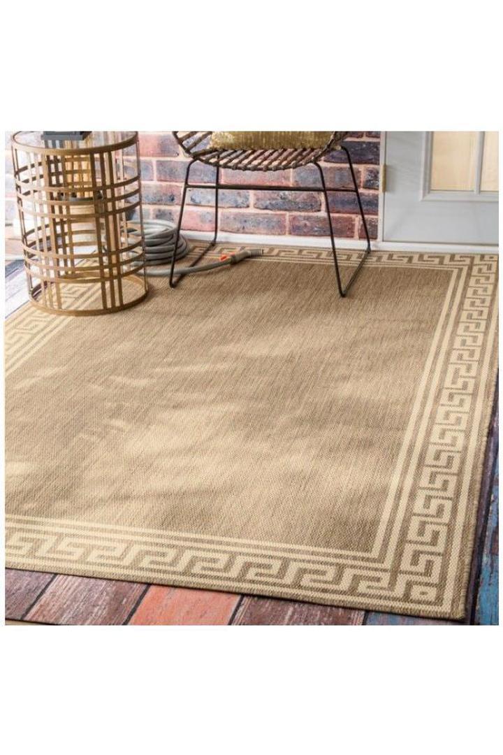 Sisalo Border Flatweave Rug - 104 Natural